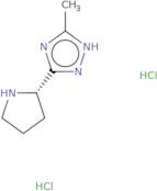 5-Methyl-3-[(2S)-pyrrolidin-2-yl]-1H-1,2,4-triazole dihydrochloride