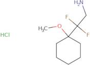 2,2-Difluoro-2-(1-methoxycyclohexyl)ethan-1-amine hydrochloride