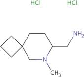 {6-Methyl-6-azaspiro[3.5]nonan-7-yl}methanamine dihydrochloride