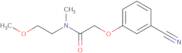 2-(3-Cyanophenoxy)-N-(2-methoxyethyl)-N-methylacetamide