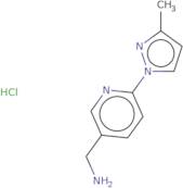 [6-(3-Methyl-1H-pyrazol-1-yl)pyridin-3-yl]methanamine hydrochloride