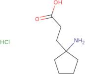 3-(1-Aminocyclopentyl)propanoic acid hydrochloride