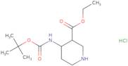 Ethyl 4-{[(tert-butoxy)carbonyl]amino}piperidine-3-carboxylate hydrochloride