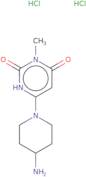 6-(4-Aminopiperidin-1-yl)-3-methyl-1,2,3,4-tetrahydropyrimidine-2,4-dione dihydrochloride