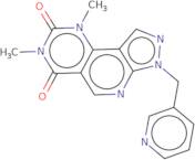 11,13-Dimethyl-5-[(pyridin-3-yl)methyl]-4,5,7,11,13-pentaazatricyclo[7.4.0.0,2,6]trideca-1,3,6,8-t…