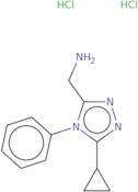 (5-Cyclopropyl-4-phenyl-4H-1,2,4-triazol-3-yl)methanamine dihydrochloride