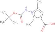 1-{[(tert-Butoxy)carbonyl]amino}-2,5-dimethyl-1H-pyrrole-3-carboxylic acid