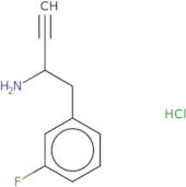 1-(3-Fluorophenyl)but-3-yn-2-amine hydrochloride