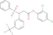 2,4-Dichlorophenyl 2-[(phenylsulfonyl)-3-(trifluoromethyl)anilino]acetate