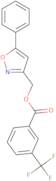 (5-Phenyl-3-isoxazolyl)methyl 3-(trifluoromethyl)benzenecarboxylate