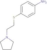 4-{[2-(Pyrrolidin-1-yl)ethyl]sulfanyl}aniline