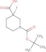 (3S)-1-[(tert-Butoxy)carbonyl]-3-fluoropiperidine-3-carboxylic acid