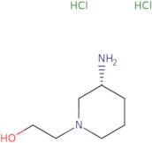 2-[(3R)-3-Aminopiperidin-1-yl]ethan-1-ol dihydrochloride