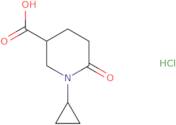 1-Cyclopropyl-6-oxopiperidine-3-carboxylic acid hydrochloride