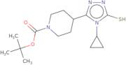 tert-Butyl 4-(4-cyclopropyl-5-sulfanyl-4H-1,2,4-triazol-3-yl)piperidine-1-carboxylate