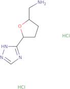 rac-[(2R,5S)-5-(1H-1,2,4-Triazol-5-yl)oxolan-2-yl]methanamine dihydrochloride