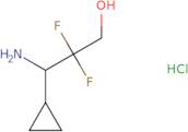 3-Amino-3-cyclopropyl-2,2-difluoropropan-1-ol hydrochloride