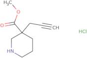 Methyl 3-(prop-2-yn-1-yl)piperidine-3-carboxylate hydrochloride