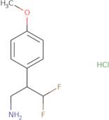 3,3-Difluoro-2-(4-methoxyphenyl)propan-1-amine hydrochloride