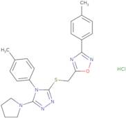 3-(4-Methylphenyl)-5-({[4-(4-methylphenyl)-5-(pyrrolidin-1-yl)-4H-1,2,4-triazol-3-yl]sulfanyl}me...