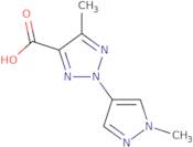 5-Methyl-2-(1-methyl-1H-pyrazol-4-yl)-2H-1,2,3-triazole-4-carboxylic acid