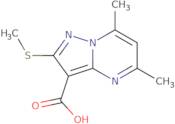 5,7-Dimethyl-2-(methylsulfanyl)pyrazolo[1,5-a]pyrimidine-3-carboxylic acid