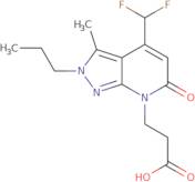 3-[4-(Difluoromethyl)-3-methyl-6-oxo-2-propyl-2H,6H,7H-pyrazolo[3,4-b]pyridin-7-yl]propanoic acid