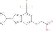2-{[2-(Propan-2-yl)-4-(trifluoromethyl)-2H-pyrazolo[3,4-b]pyridin-6-yl]sulfanyl}acetic acid