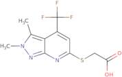 2-{[2,3-Dimethyl-4-(trifluoromethyl)-2H-pyrazolo[3,4-b]pyridin-6-yl]sulfanyl}acetic acid