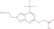 2-{[2-Propyl-4-(trifluoromethyl)-2H-pyrazolo[3,4-b]pyridin-6-yl]sulfanyl}acetic acid