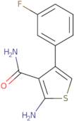 2-Amino-4-(3-fluorophenyl)thiophene-3-carboxamide