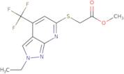 Methyl 2-((2-ethyl-4-(trifluoromethyl)-2H-pyrazolo[3,4-b]pyridin-6-yl)thio)acetate