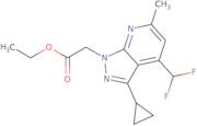 Ethyl 2-(3-cyclopropyl-4-(difluoromethyl)-6-methyl-1H-pyrazolo[3,4-b]pyridin-1-yl)acetate