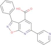 3-Phenyl-6-(pyridin-3-yl)-[1,2]oxazolo[5,4-b]pyridine-4-carboxylic acid