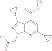 [3,6-Dicyclopropyl-4-(methoxycarbonyl)-1H-pyrazolo[3,4-b]pyridin-1-yl]acetic acid