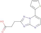 3-[7-(Thiophen-2-yl)-[1,2,4]triazolo[1,5-a]pyrimidin-2-yl]propanoic acid