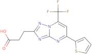 3-[5-(Thiophen-2-yl)-7-(trifluoromethyl)-[1,2,4]triazolo[1,5-a]pyrimidin-2-yl]propanoic acid