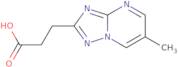 3-{6-Methyl-[1,2,4]triazolo[1,5-a]pyrimidin-2-yl}propanoic acid