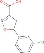 5-(3-Chlorophenyl)-4,5-dihydro-1,2-oxazole-3-carboxylic acid