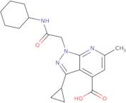 1-[2-(Cyclohexylamino)-2-oxoethyl]-3-cyclopropyl-6-methyl-1H-pyrazolo[3,4-b]pyridine-4-carboxylic …