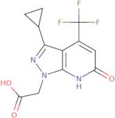 2-[3-Cyclopropyl-6-oxo-4-(trifluoromethyl)-1H,6H,7H-pyrazolo[3,4-b]pyridin-1-yl]acetic acid