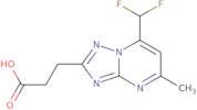 3-[7-(Difluoromethyl)-5-methyl-[1,2,4]triazolo[1,5-a]pyrimidin-2-yl]propanoic acid