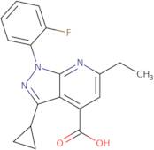 3-Cyclopropyl-6-ethyl-1-(2-fluorophenyl)-1H-pyrazolo[3,4-b]pyridine-4-carboxylic acid