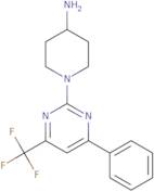 1-[4-Phenyl-6-(trifluoromethyl)pyrimidin-2-yl]piperidin-4-amine