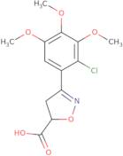 3-(2-Chloro-3,4,5-trimethoxyphenyl)-4,5-dihydro-1,2-oxazole-5-carboxylic acid