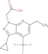 2-[3-Cyclopropyl-6-ethyl-4-(trifluoromethyl)-1H-pyrazolo[3,4-b]pyridin-1-yl]acetic acid