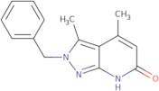 2-Benzyl-3,4-dimethyl-2,7-dihydro-6H-pyrazolo[3,4-b]pyridin-6-one