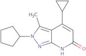 2-Cyclopentyl-4-cyclopropyl-3-methyl-2H-pyrazolo[3,4-b]pyridin-6(7H)-one