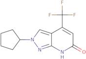 2-Cyclopentyl-4-(trifluoromethyl)-2H,6H,7H-pyrazolo[3,4-b]pyridin-6-one