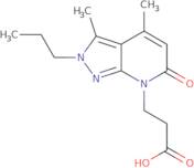 3-{3,4-Dimethyl-6-oxo-2-propyl-2H,6H,7H-pyrazolo[3,4-b]pyridin-7-yl}propanoic acid